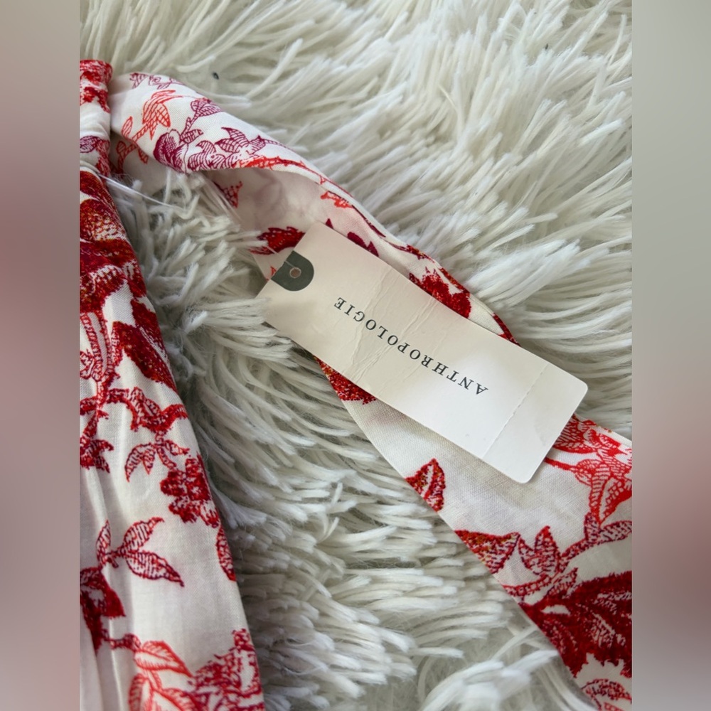 Anthropologie Maeve Red Midi Skirt - Size XS - NWT - Picture 7 of 11